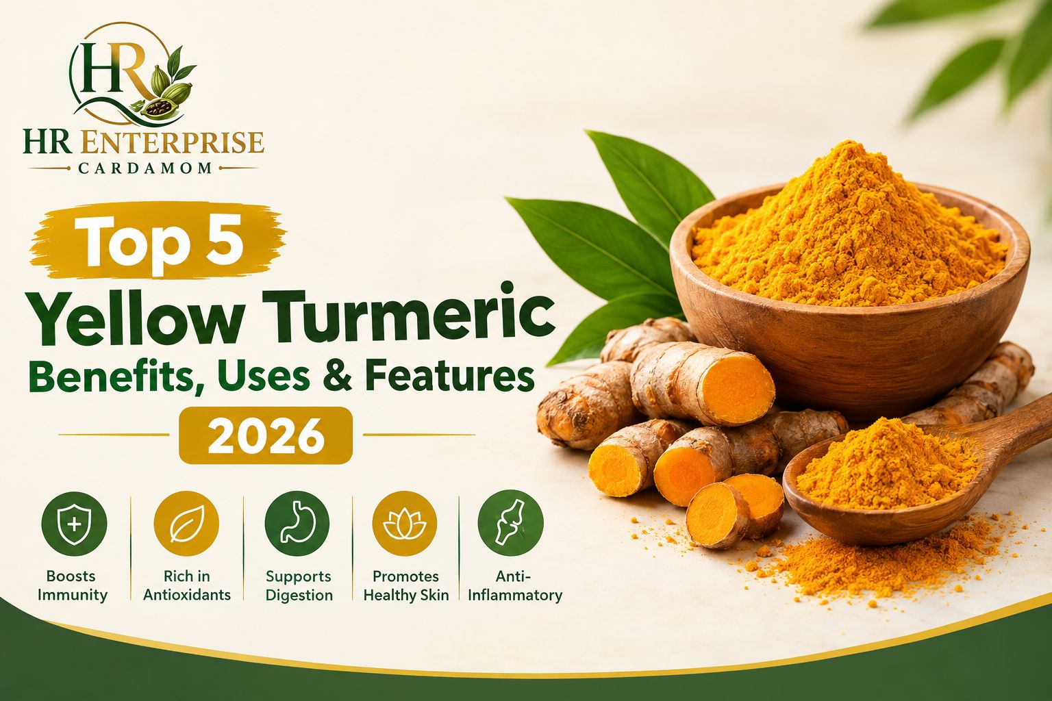 Top 5 Yellow Turmeric Benefits, Uses & Features 2026 